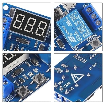 ACEIRMC DC 6-30V Timer Relay Programmable Delay Relay Module Cycle Timer with LCD Display / 5V Micro USB, Smart Home Controller (10pcs)