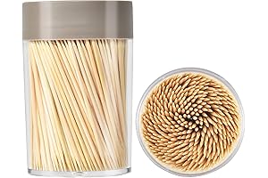 Wooden Toothpick with Case for Effective Teeth Cleaning