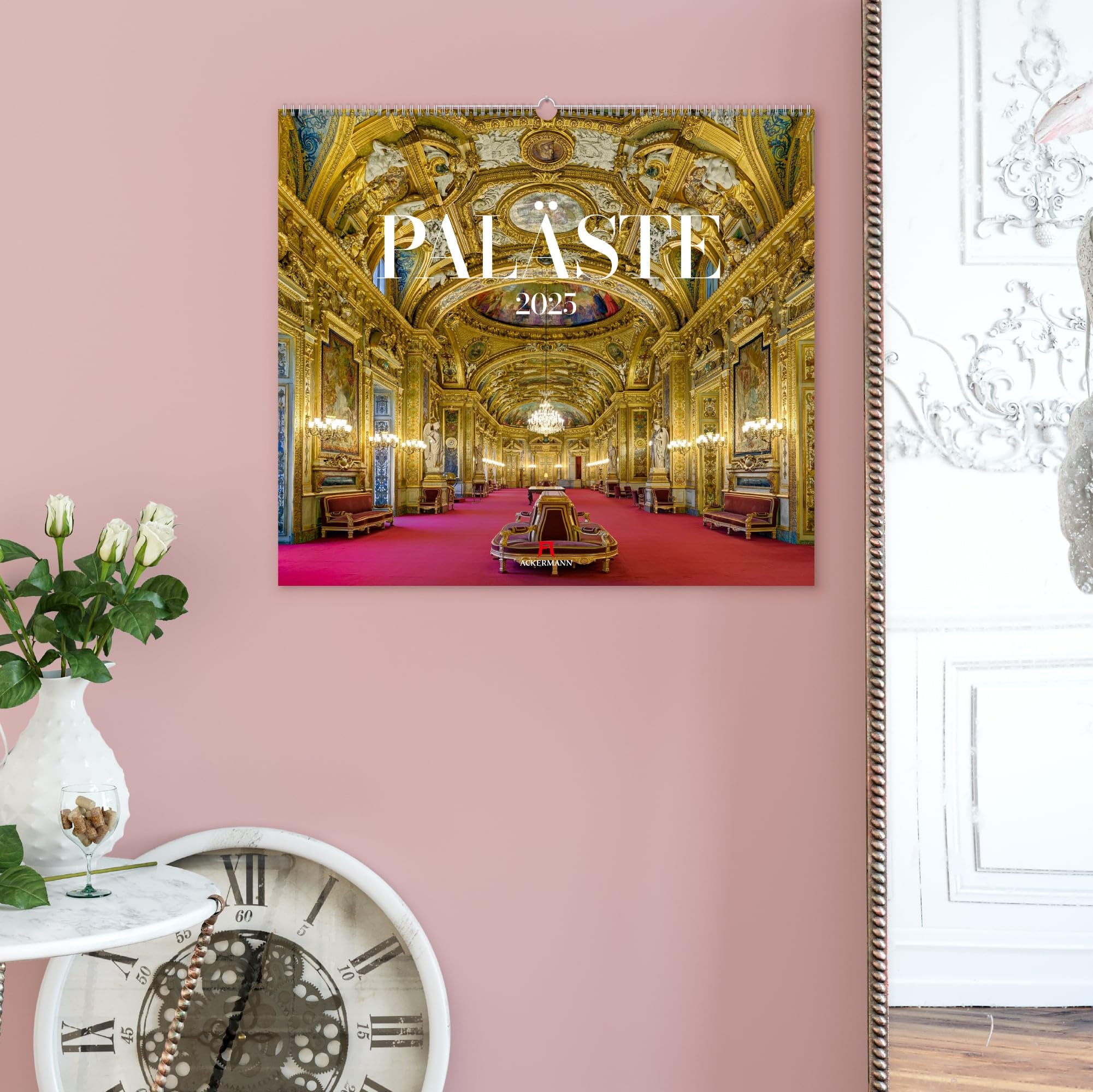 Paläste Kalender 2025, Wandkalender im Querformat (54x48 cm) - Architekturkalender - Schlösser - Adel - Könige und Königinnen