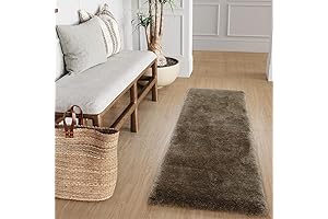 LIVEBOX Washable Brown Rug Runner 2x6
