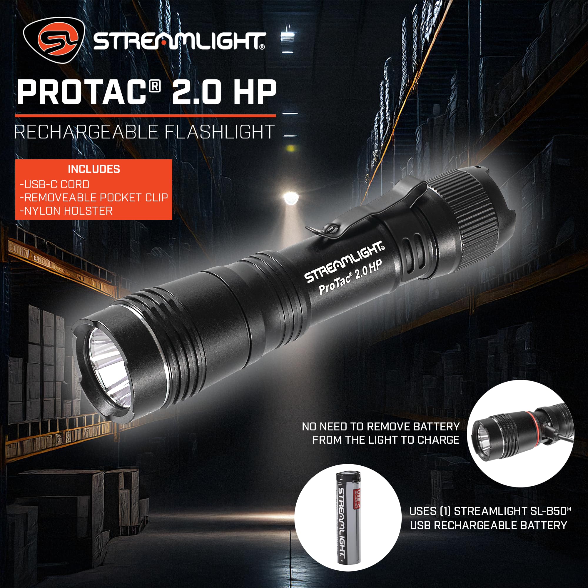 Amazon.co.jp: Streamlight 89023 ProTac 2.0 HP フラッシュライト