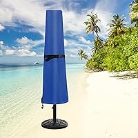 Vista 6 de Cubierta para sombrilla de patio, fundas impermeables para sombrillas de 7 a 9 pies para sombrillas de exterior, cubiertas de parasol de mercado