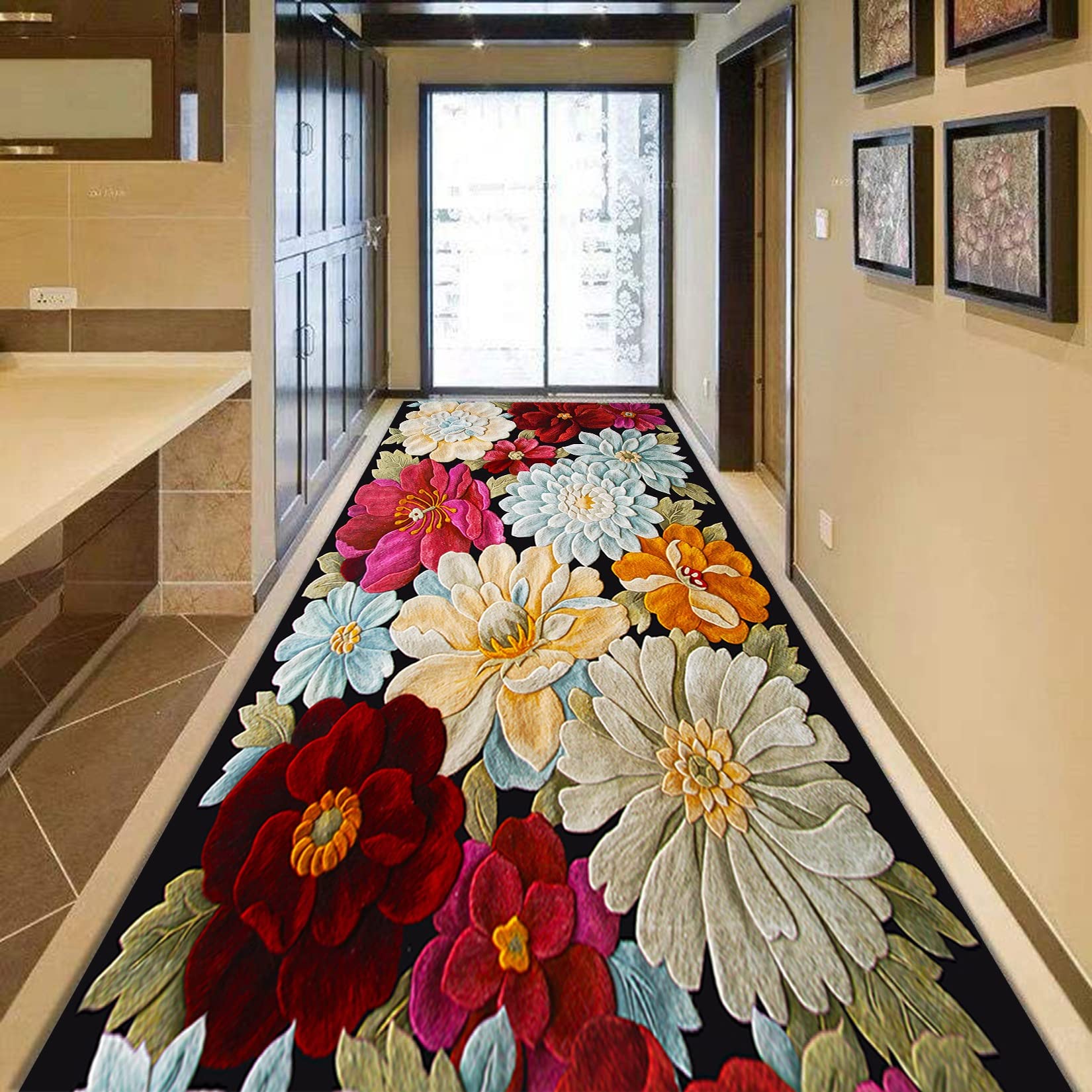 Tapis de couloir facile à nettoyer et découpable sur mesure 80x100