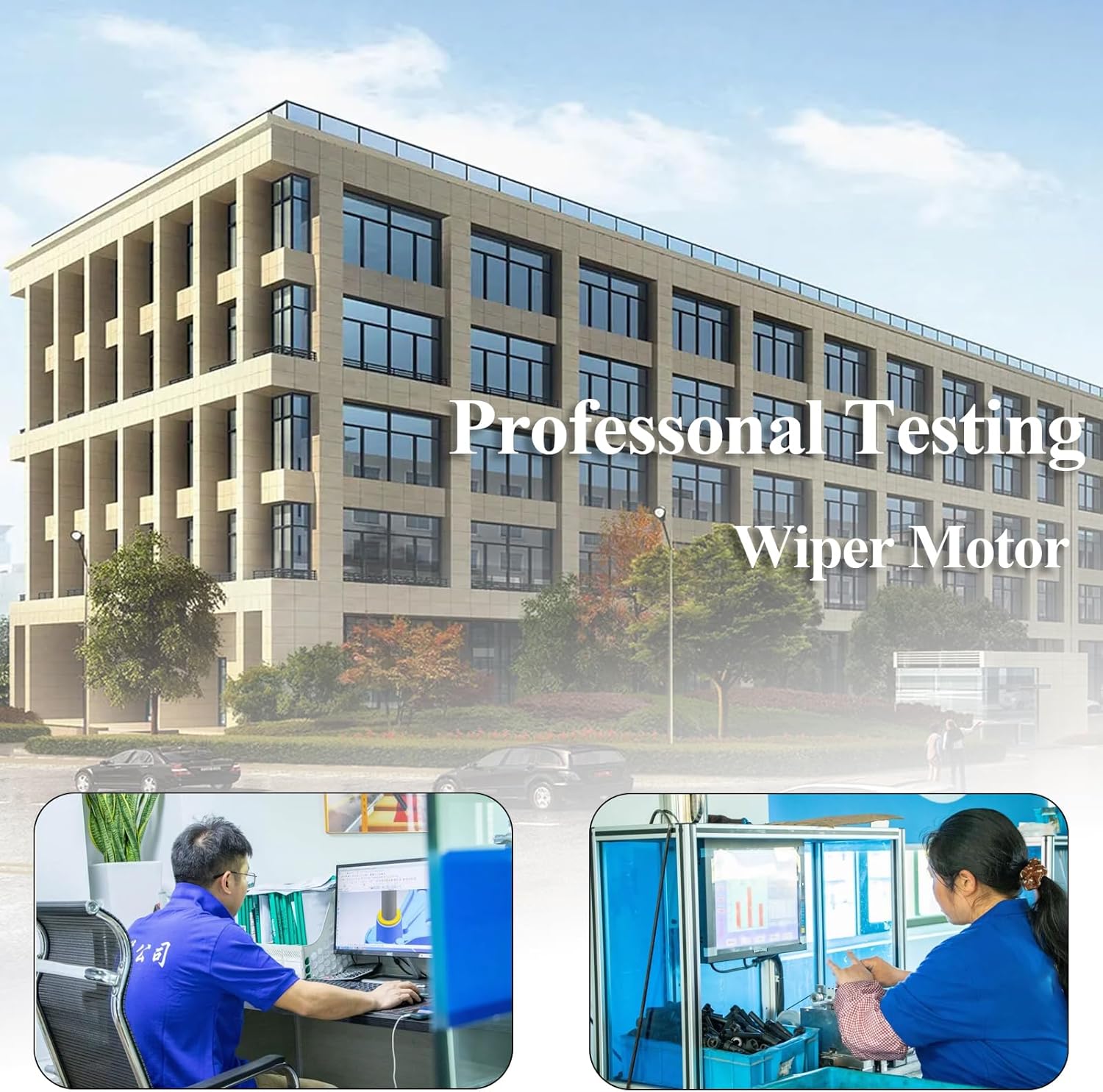 Front Windshield Wiper Motor with delay Function Compatible with Chevy Silverado Blazer C1500 Tahoe Escalade C2500 C3500 K1500 K2500 GMC Yukon 1988-2002 Replace Window Wiper Motor 12368702