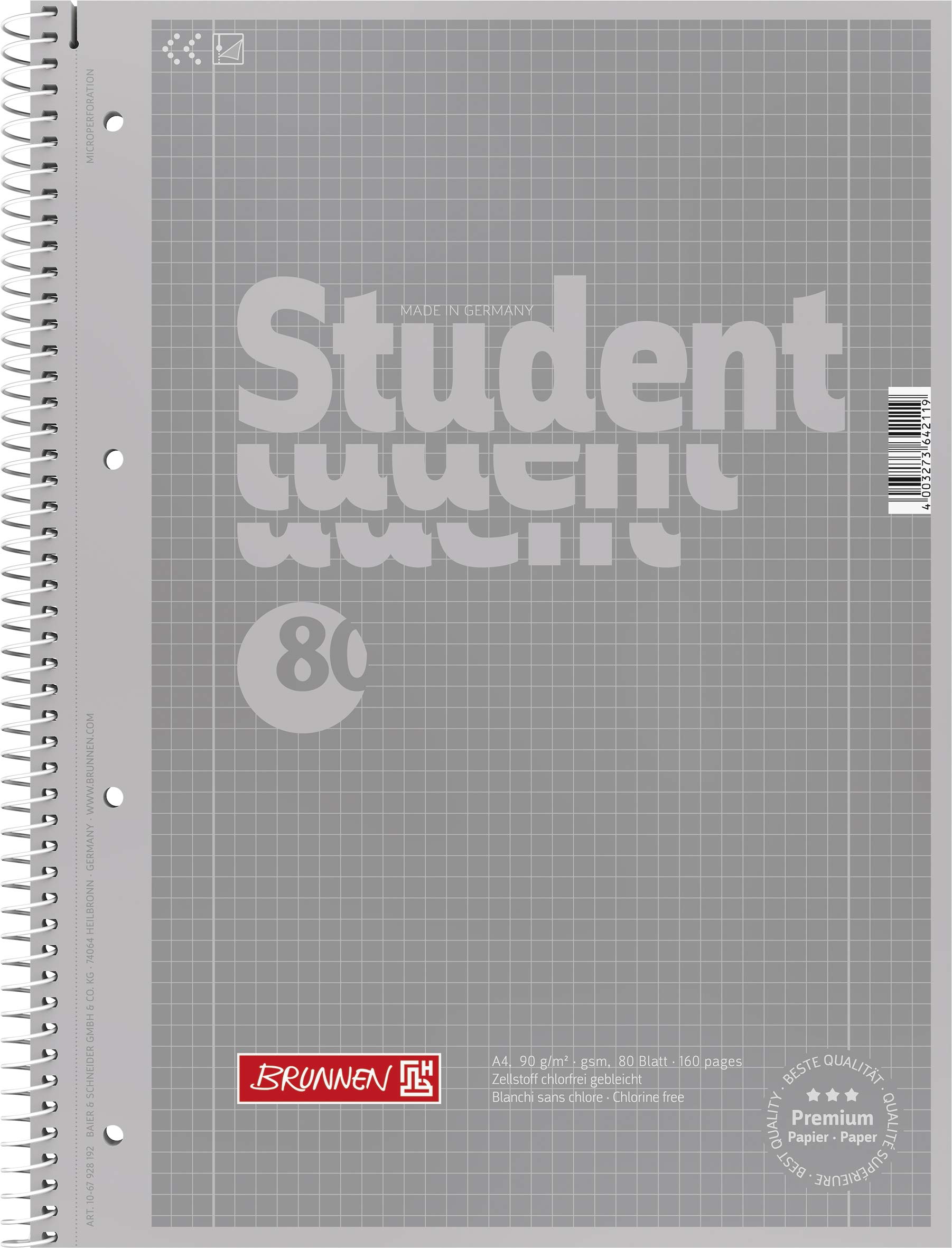 Cahier A4 Brunnen argent 90g de qualité supérieure style 28 - 4