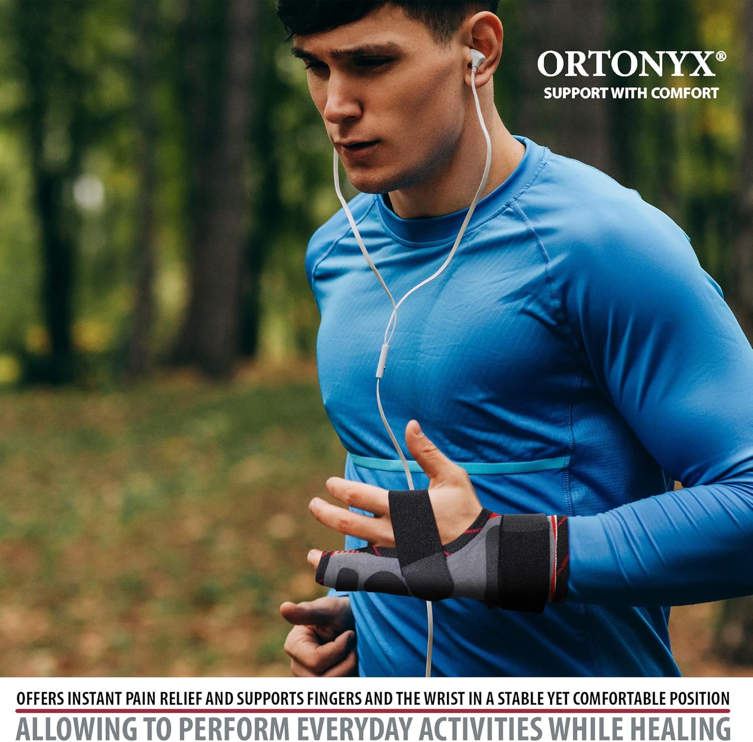 ORTONYX Boxer Fracture Splint 4th or 5th Finger Immobilizer Broken Fingers Support Metacarpal Brace / ACKB434 : Health & Household