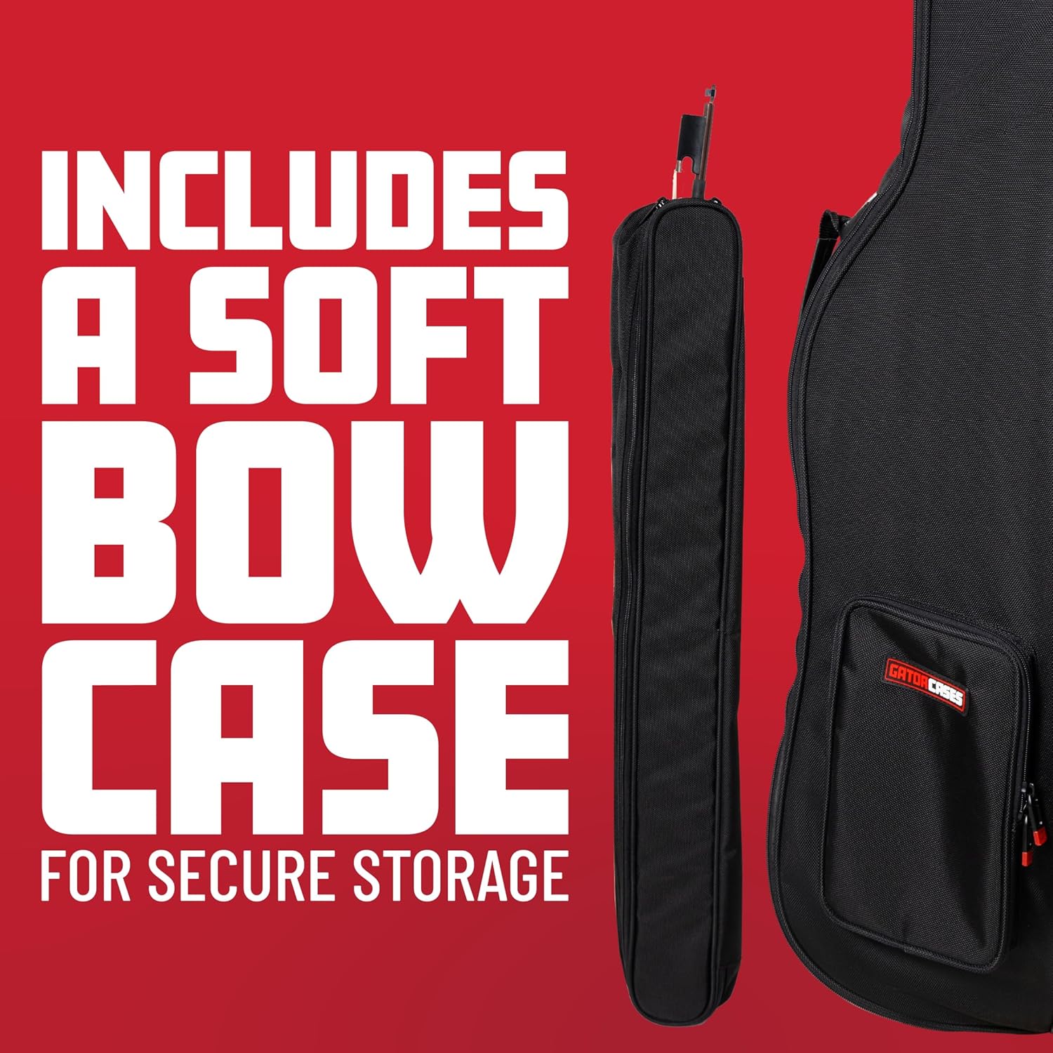 Gator Cases Allegro Series Pro Band and Orchestra Travel Bag for 1/2 Dbl Bass, (GOPB-BASS12)