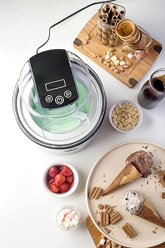 Miniatura 5 de Tylr Máquina para hacer helados de 2 cuartos de galón, sorbete, yogur, batidos, batidos y más, con programa One Touch en tan solo 20 minutos.