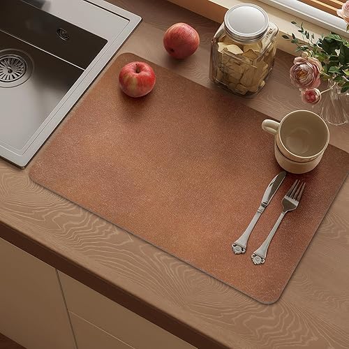 Juego de 6 manteles individuales de piel sintética, lavables, resistentes al calor, antideslizantes, impermeables, a prueba de aceite para comedor