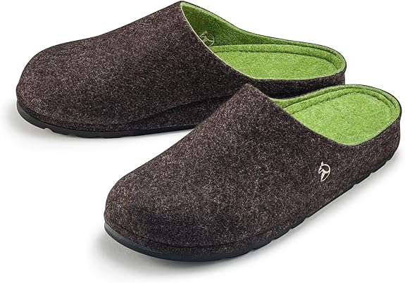 Chaussons Homme En Feutre De Laine Mérinos - Hiver Chaud, Semelle En Feutre, Pantoufles Confortables Sans Odeur