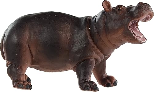 Safari Ltd. Hippopotamus - Figura de juguete para bebé, realista, pintada a mano de 2.95 pulgadas, juguete educativo seguro para niños, niñas y