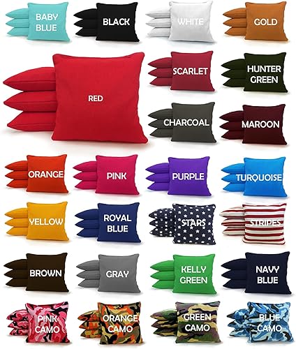 Miniatura 5 de Tailgating Pros Juego de bolsas, saquitos Pro-Style, de doble cara, suave y adherente, con relleno de resina, de gamuza y lona de pato, juego de 8 a