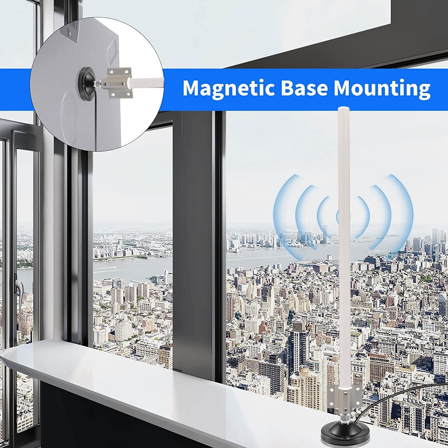 Antenna Wi-Fi esterna 2,4 GHz 5,8 GHz Dual Band 5 GHz per router wirel