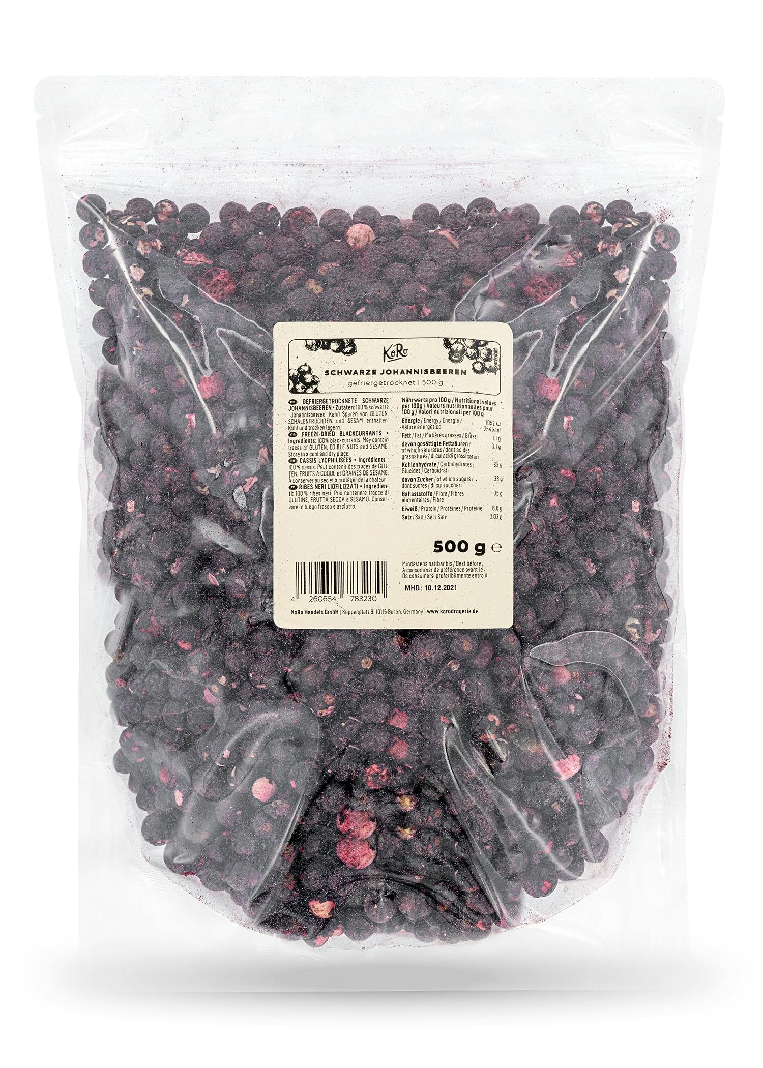 KoRo - Cassis lyophilisés 500 g