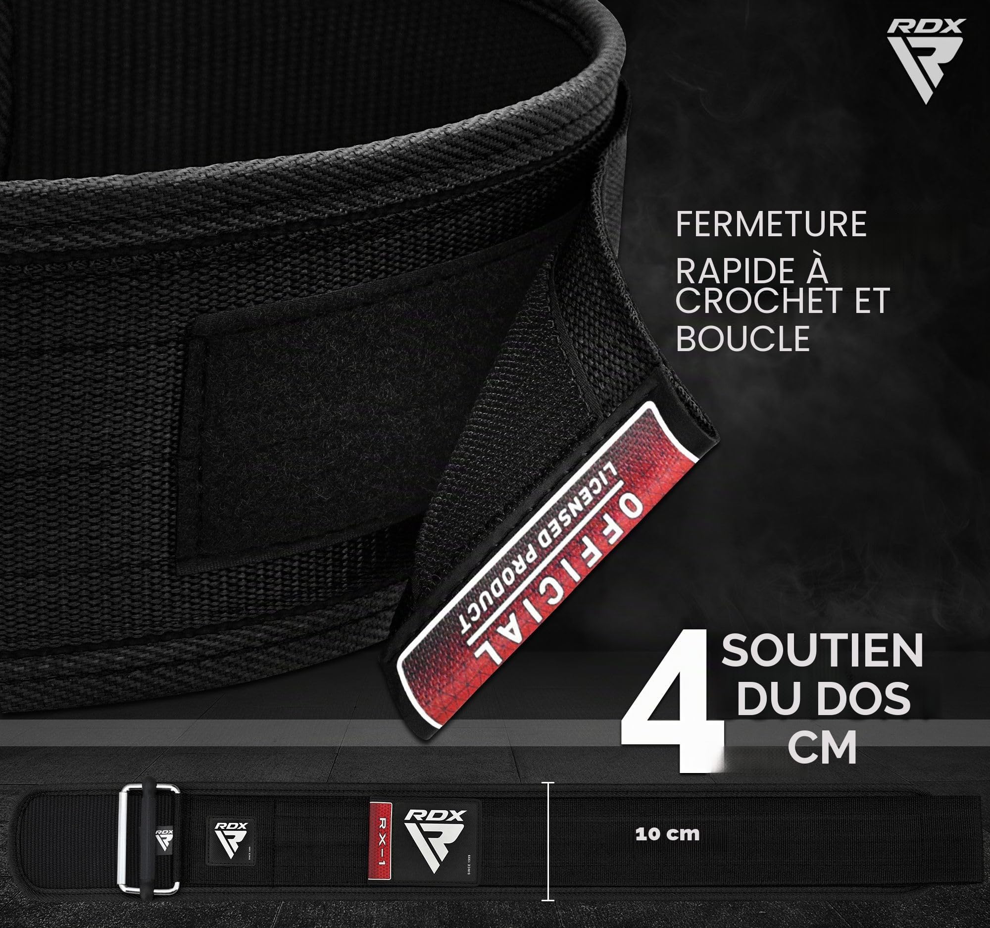 RDX Ceinture de Musculation AUTOMATIQUE FERMER À CLÉ, 4” Réglable Support Dos Lombaire, Powerlifting D'haltérophilie Bodybuilding Entraînement en Force Exercise Fitness Gym Levage Belt, Hommes Femmes