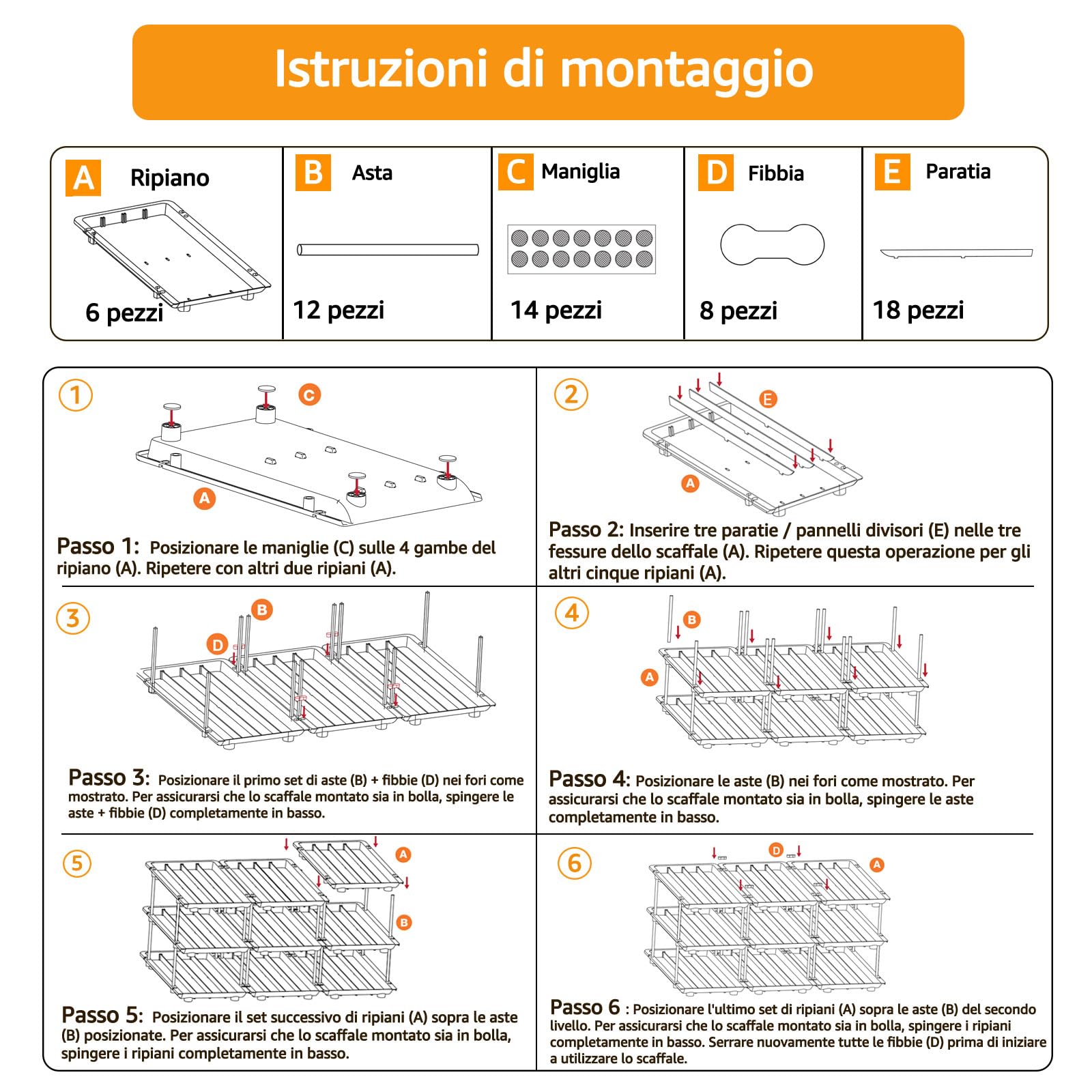 Organizzatore per Lattine e Barattoli da Conserva per Dispensa – Distributore a 3 Livelli Impilabile per Armadio Cucina e Frigo – Sistema di Conservazione Regolabile per Conserve, Bibite e