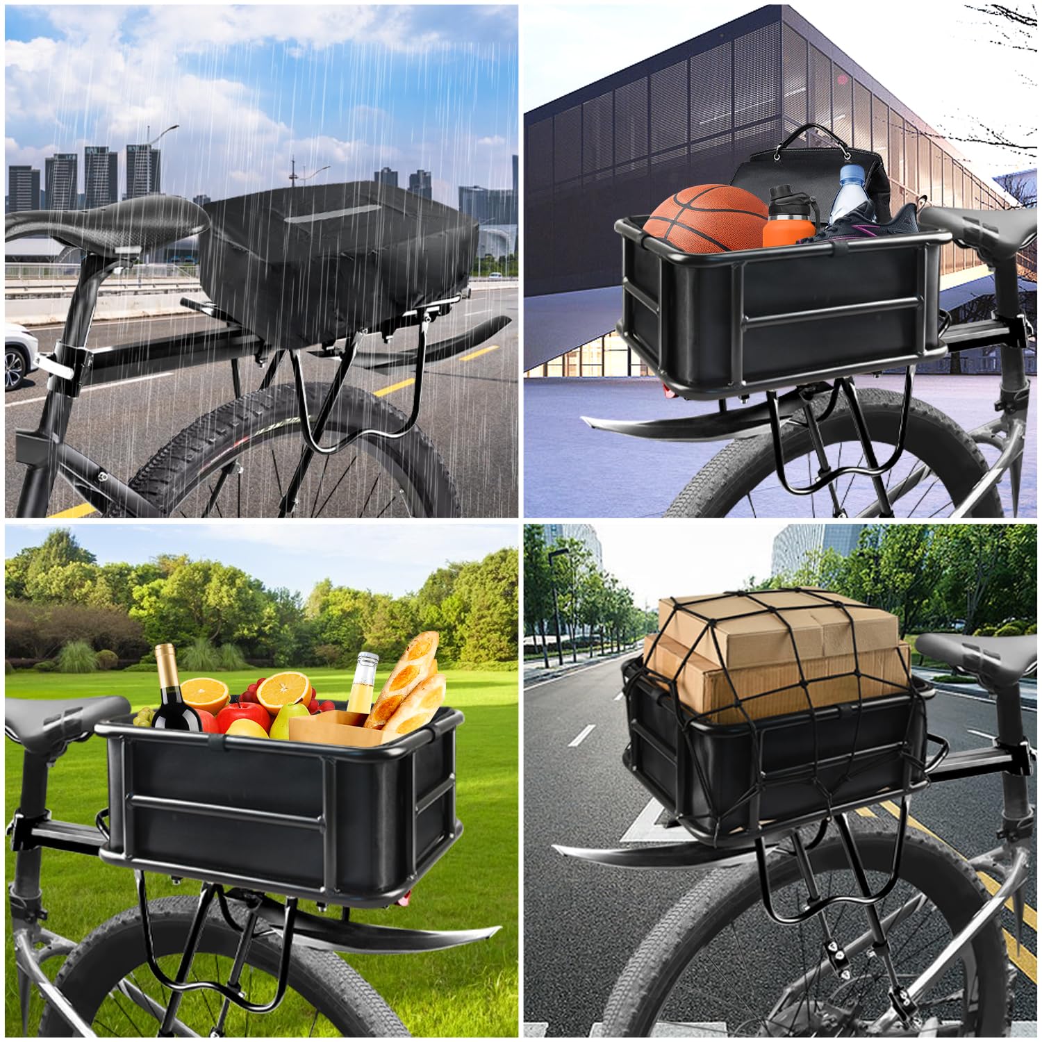 Panier De Guidon Schwinn Métal - Fixation Rapide, Cordon De Serrage, Multicolore