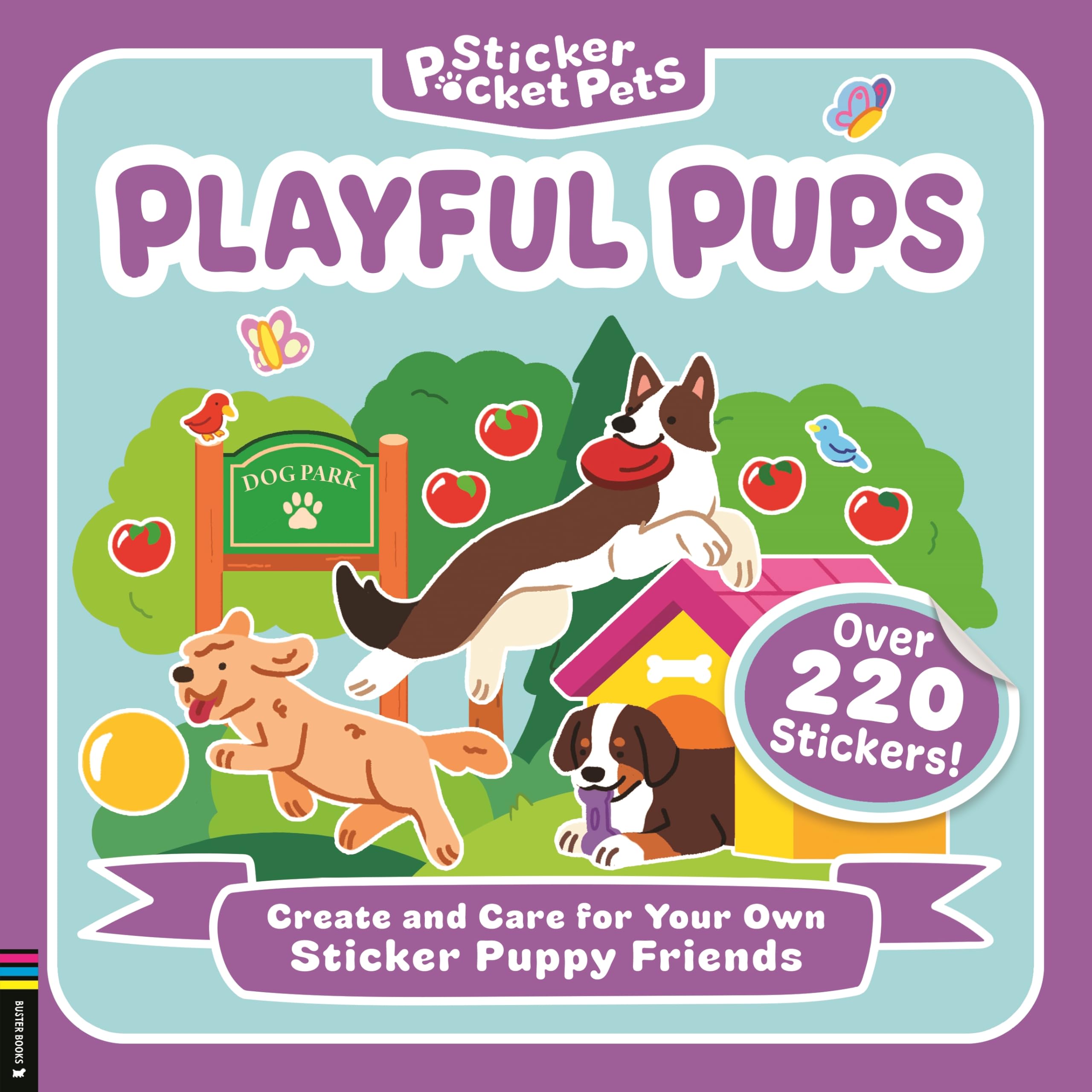 Sticker Pocket Pets: Playful Pups: Create and Care for Your Own Sticker Puppy Friends