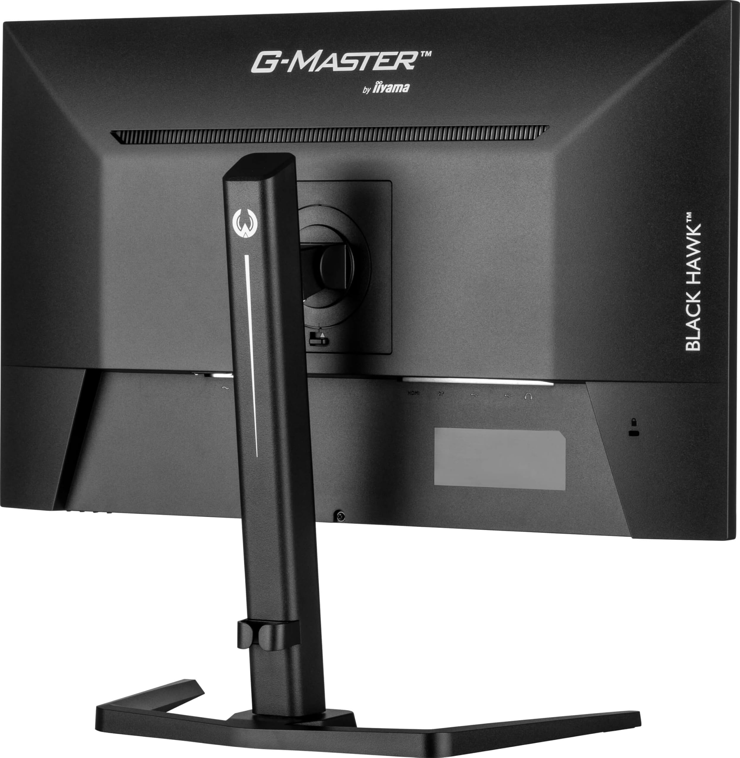 iiyama Ecran G-Master Black Hawk GB2745QSU-B2, IPS, 2560x1440@100Hz, 1ms, 300cd, Haut-parleurs, HDMI, DP,USB, réglable en Hauteur + Pivot, Black Tuner, i-Style Colour, ecran pc Gamer