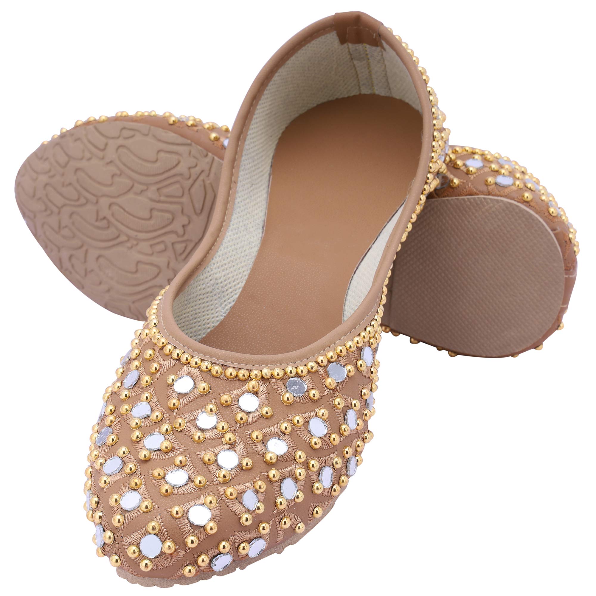Women's Brown Mojari - 9 UK-picture-29