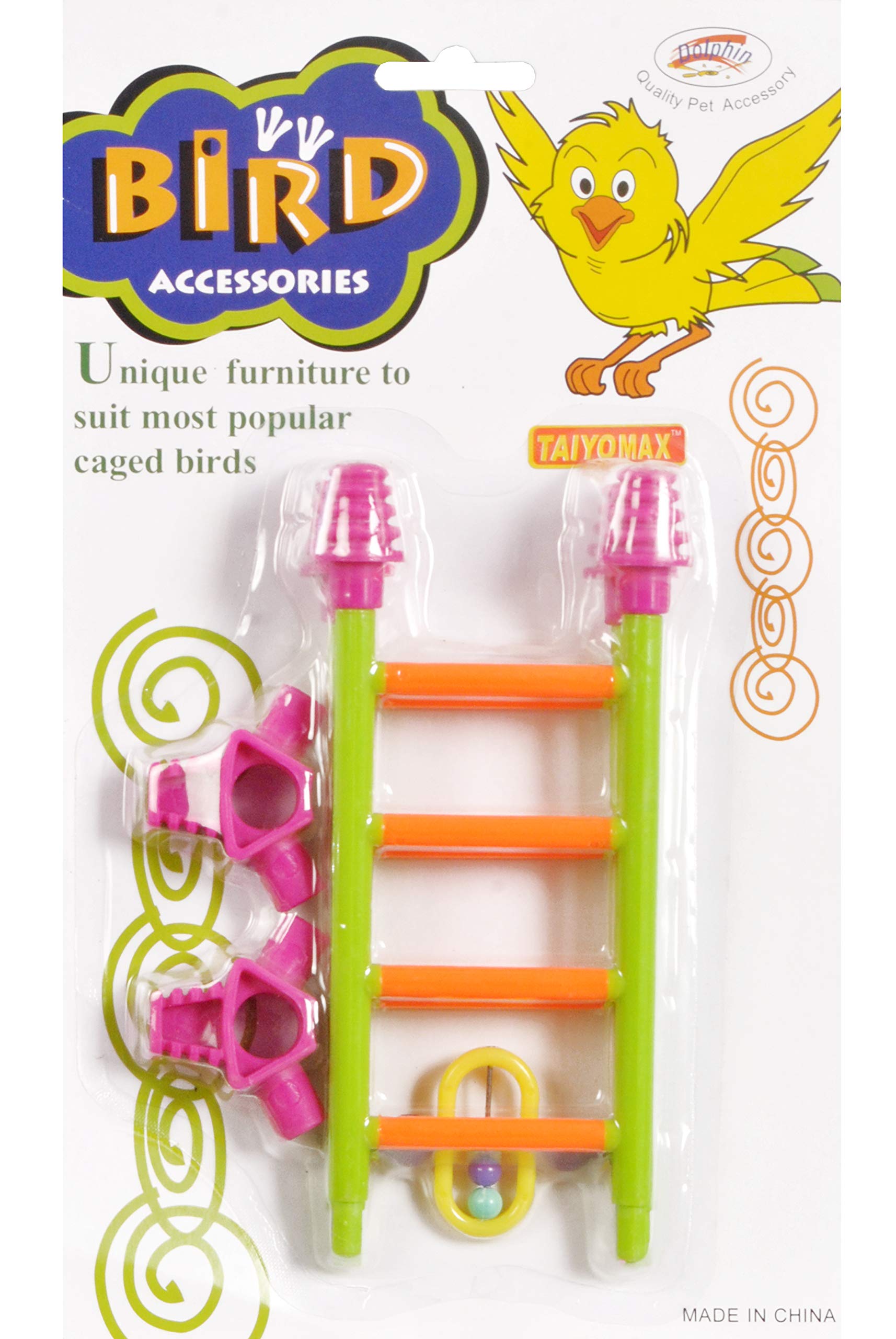 Bird Toys/Colourful Birds Ladder/Suitable for All Imported Cages/Size: L- 2.2 Inch, H- 11 Inch/TAIYO PLUSS DISCOVERY (B081QCNDM1) Amazon Price History, Amazon Price Tracker