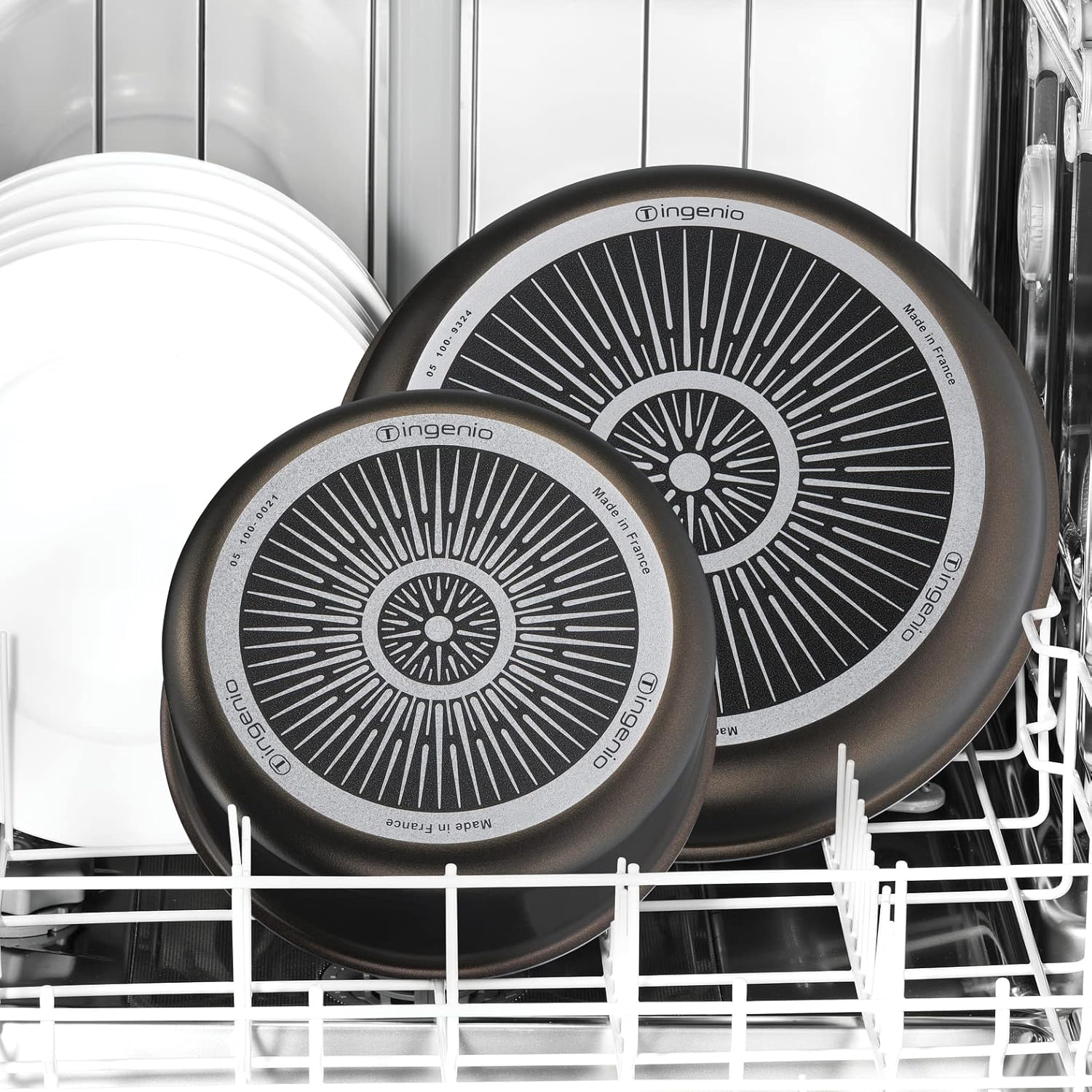 Tefal Ingenio Frying Pan, 28 cm, Non-Induction, Non-Stick Coating, Stackable, Dishwasher-Safe, Easy Plus L1500602, Black