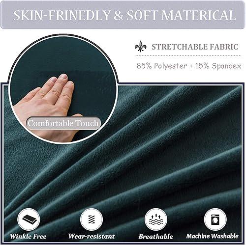 Miniatura 3 de Fundas de terciopelo para sillones, fundas de elastano para sillones, fundas elásticas para sillas de bañera, fundas protectoras para muebles, funda