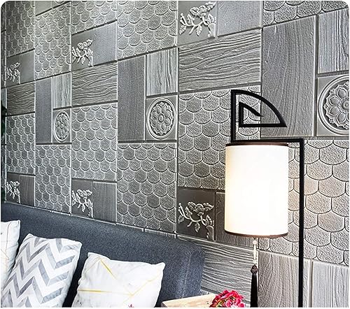 Miniatura 2 de GIUIN Foam Brick Wall Panels Three-Dimensional Wallpaper 70  70cm Industrial Style Decorative Foam Brick for Office Home Moisture-Proof 3D Stickers