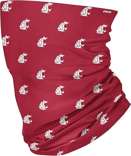 Miniatura 12 de FOCO NCAA unisex-adult Ncaa Team Logo Neck Gaiter Multiuse Logotipo grande.,Mini logotipo impreso.,Vacaciones en bloque ocupado,Hibisco
