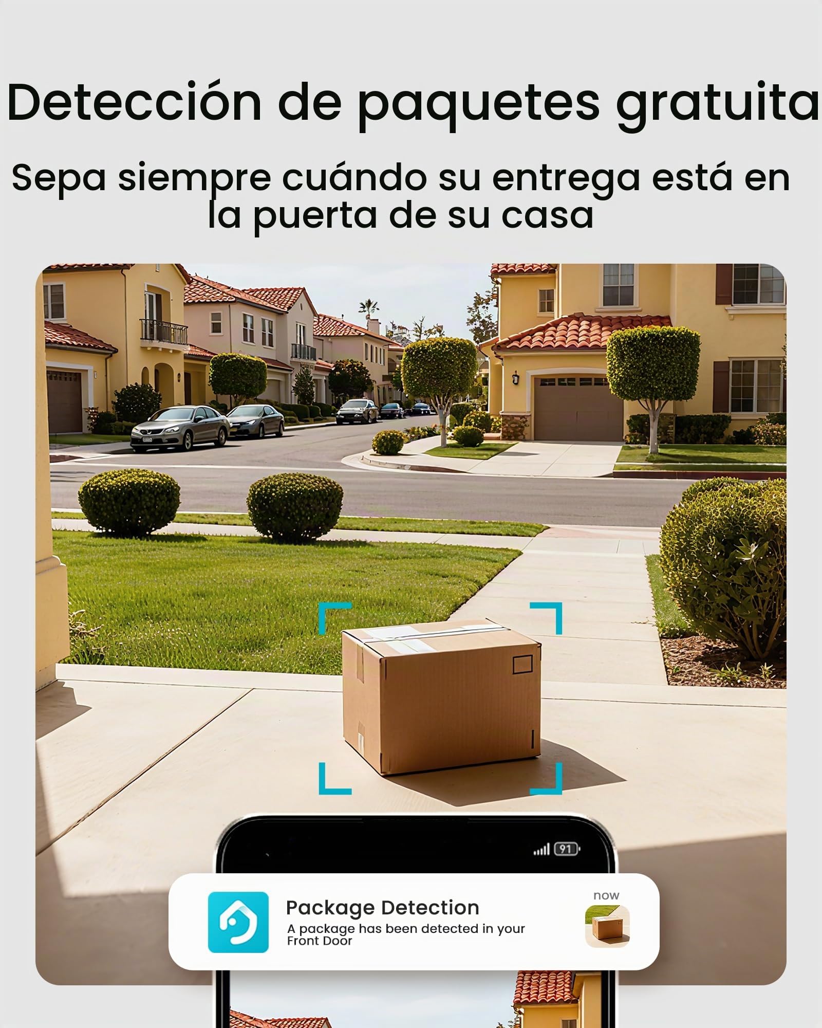 youkey Timbre inalámbrico de vídeo con Gong, sin cuota mensual, timbre de puerta con batería 2K con vídeo de cabeza a pies, detección de paquetes, 2,4/5 GHz WiFi 6, 8 GB de memoria, control de voz