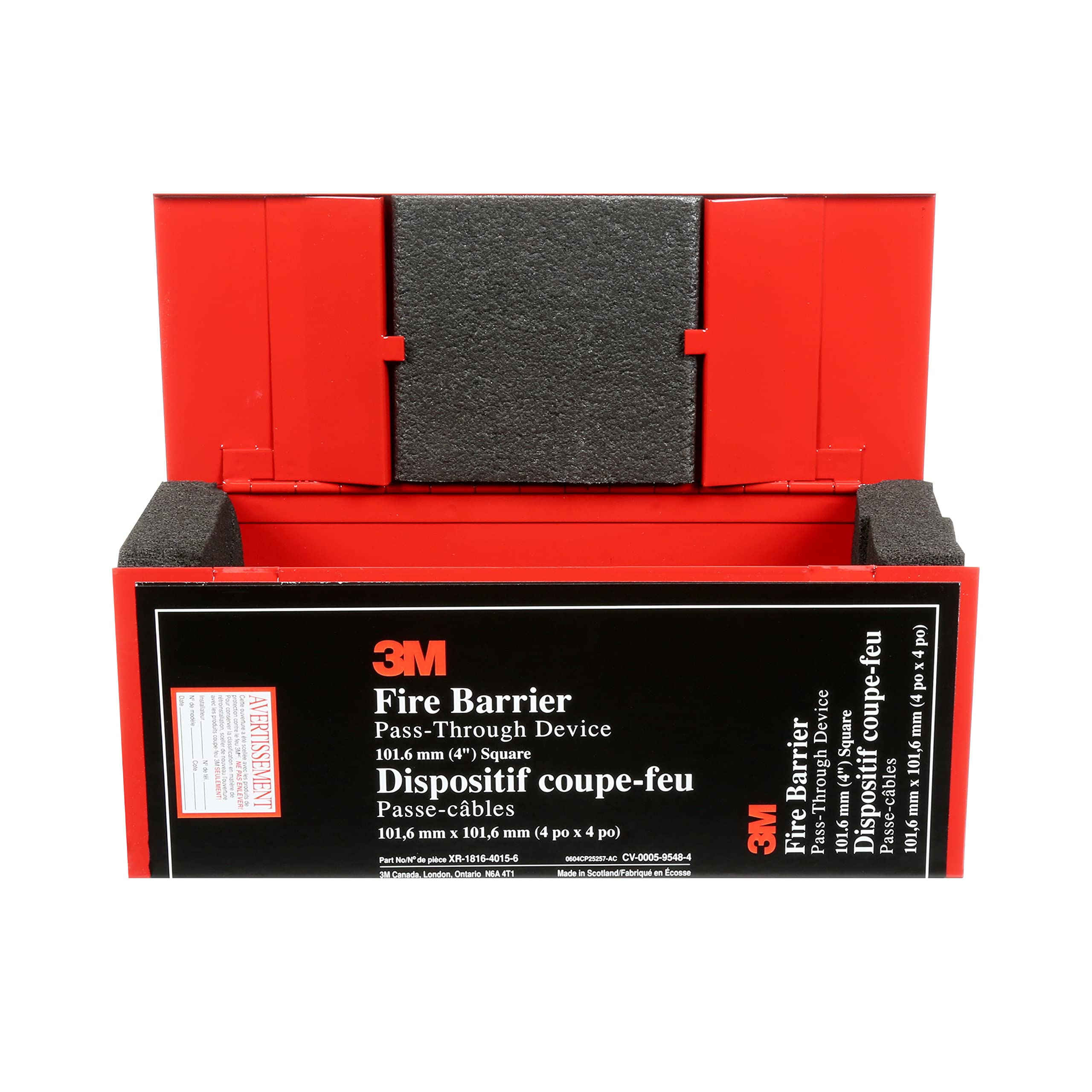 3M Fire Barrier Pass-Through Device PT4SD, 4