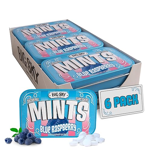 Miniatura 12 de Caramelos de menta sin azúcar BIG SKY - Menta al chocolate - Lata de 50 unidades (paquete de 6) Caramelos veganos certificados kosher Sin