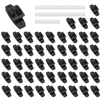 Electric Fence Insulators Wood Post Claw Insulators Nail on Insulator for Hi-Tensile, Heavy Duty Fencing Wire Polywire,Black 50