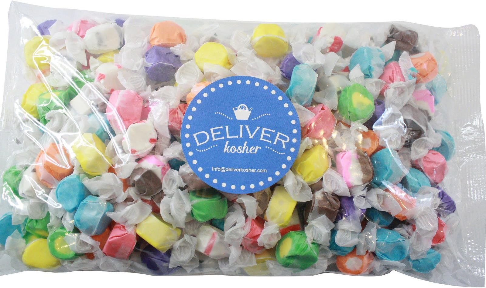 Deliver Kosher Bulk Candy - Assorted Salt Water Taffy - 3lb Bag