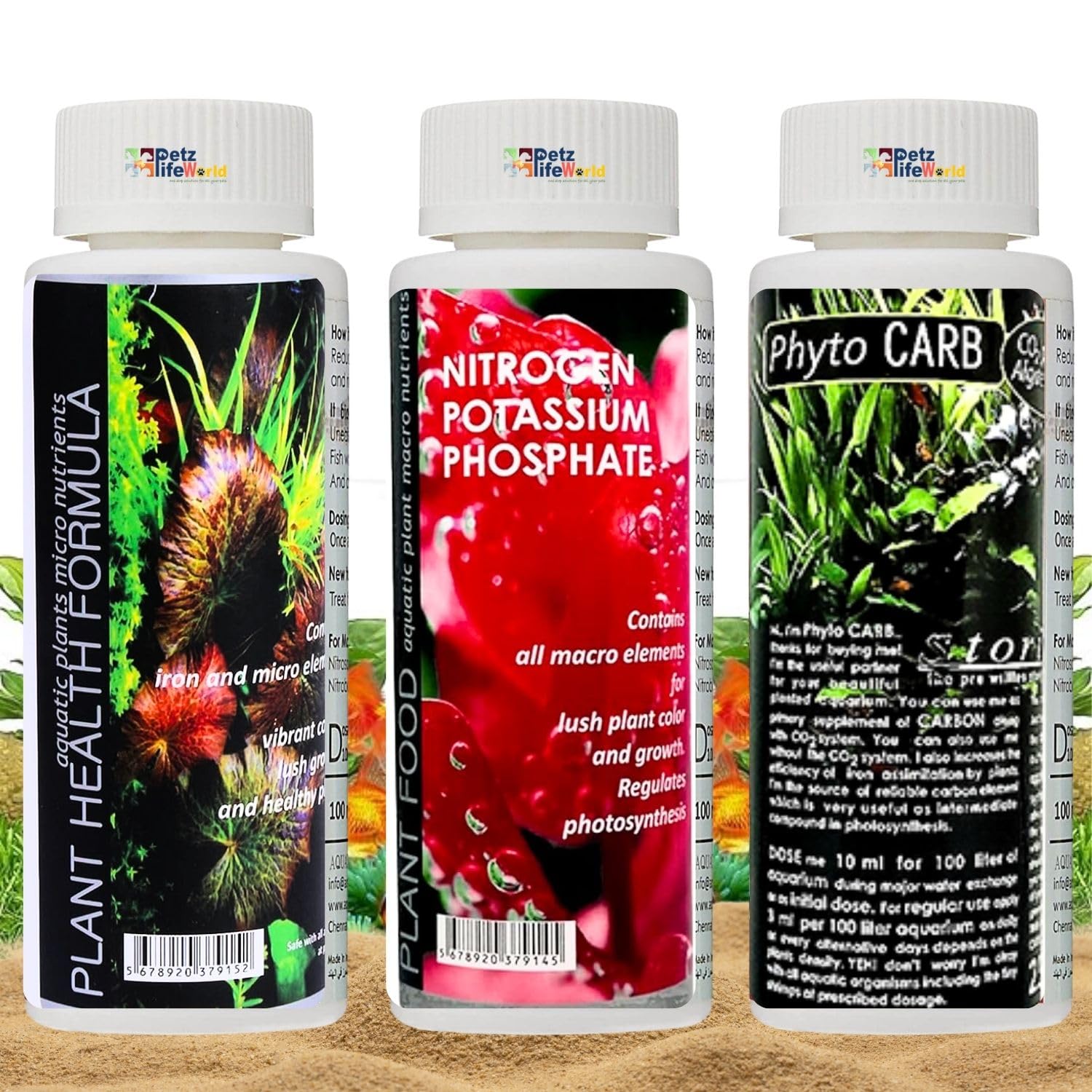 Aquatic Remedies (Pack of 3) Plant Health Formula-120ml & Plant Food-120ml & Phytocarb-100ml for Aquarium Planted Tank (B0CL2947LT) Amazon Price History, Amazon Price Tracker