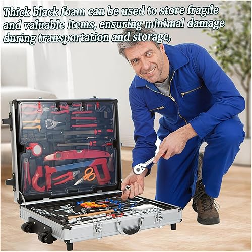 Miniatura 7 de Almohadillas de espuma de polietileno para embalar hojas de espuma, insertos de amortiguación de alta densidad cortables negros para embalar