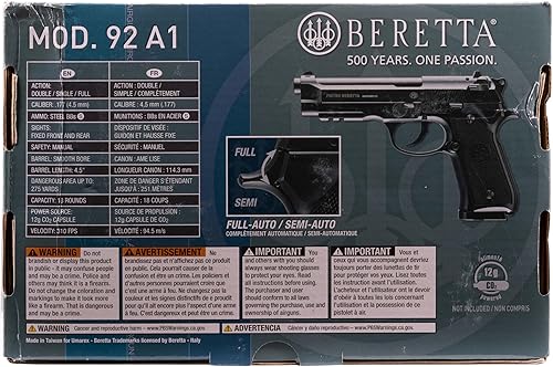 Miniatura 7 de Umarex Beretta M92 A1 Blowback - Pistola de aire totalmente automática calibre 177 BB