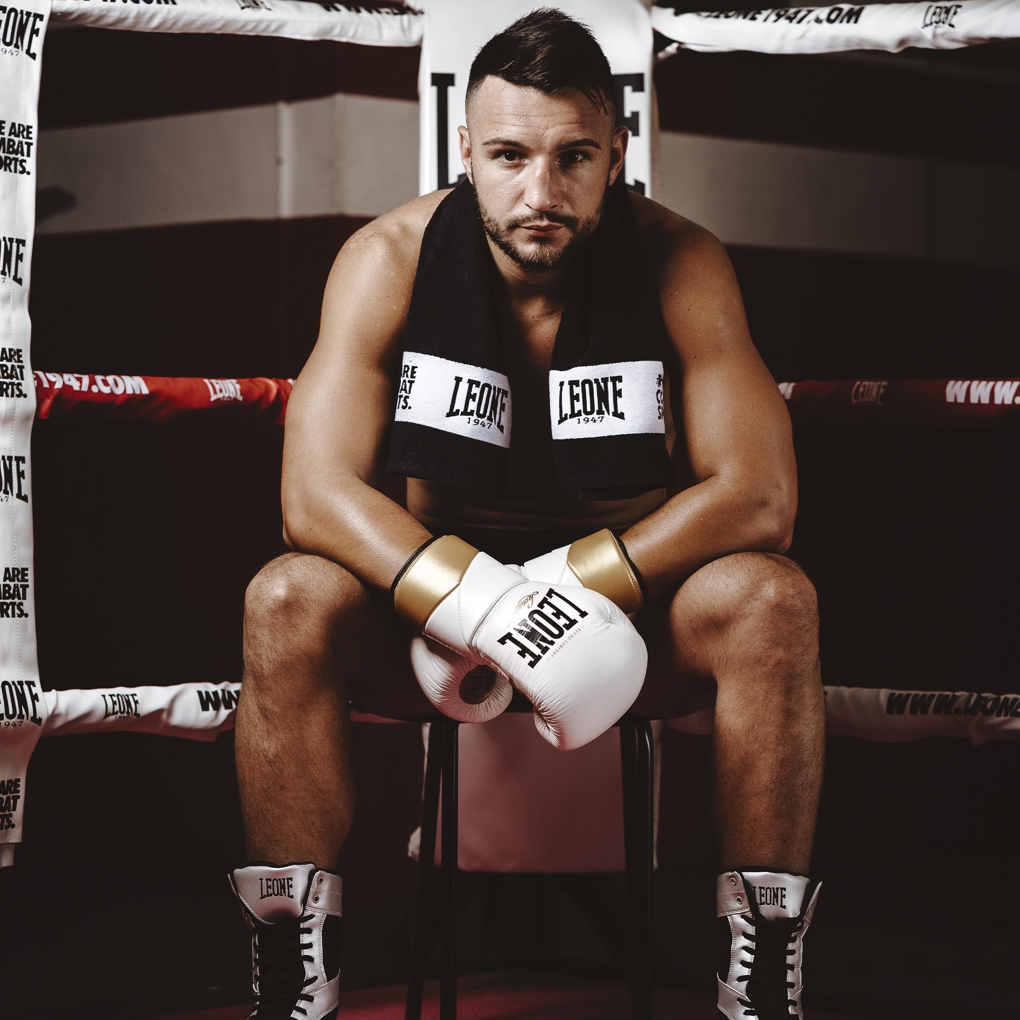 LEONE 1947 Kit Angolari da Ring (4 Pezzi) – Protezioni Angoli Boxe Ring – Accessori Allenamento Professionali – cod. AT604