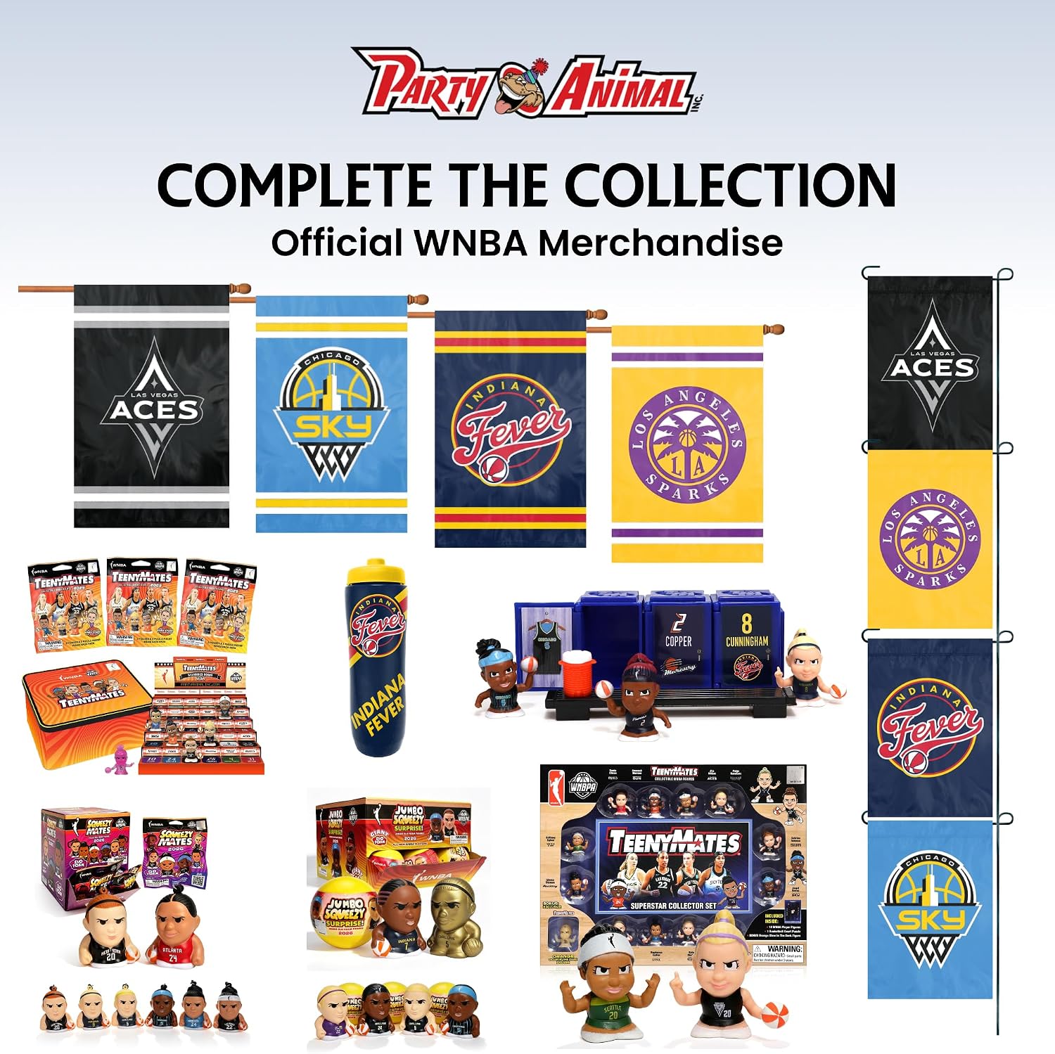 Teenymates WNBA Basketball Action Figures Locker Room Gift Set, 2025