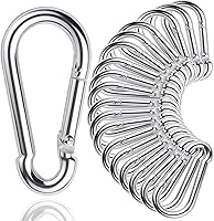 REDOVANT 30 Pack 4 Inch Heavy Duty Spring Snap Hooks 3/8" Steel Carabiner Clips 1100lbs for Swing Hammock Gym Outdoor M10 Quick Links