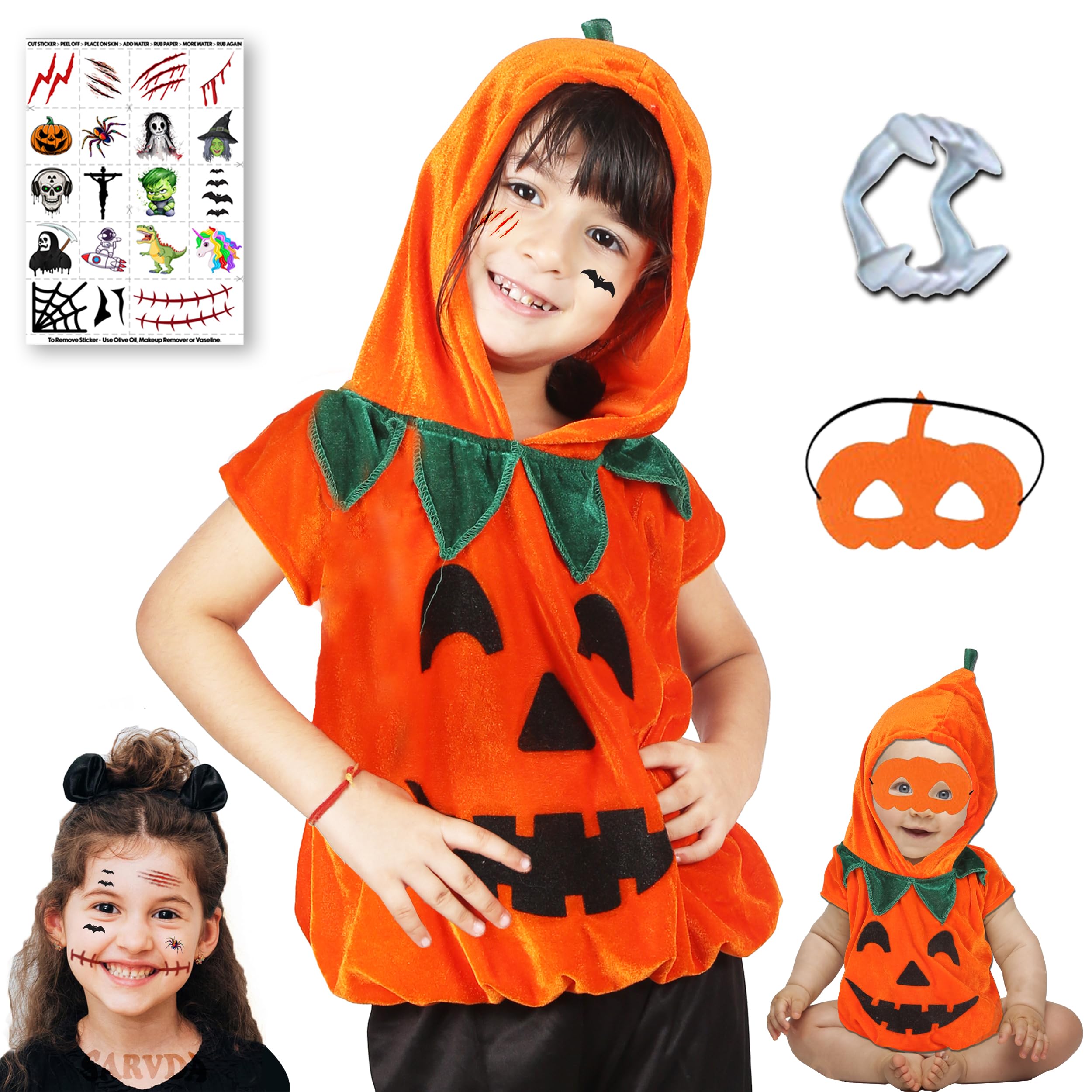 See full amazon price history chart for Sarvda Pumpkin Dress for Kids | Boys and Girls | Halloween Cute Funny Pumpkin Costume | Mask | Cap | Teeth | Fun Tattoo | For 6 to 7 Year Kids Sarvda Pumpkin Dress for Kids | Boys and Girls | Halloween Cute Funny Pumpkin Costume | Mask | Cap | Teeth | Fun Tattoo | For 6 to 7 Year Kids (B0CKYYYSQN) Amazon Price History, Amazon Price Tracker