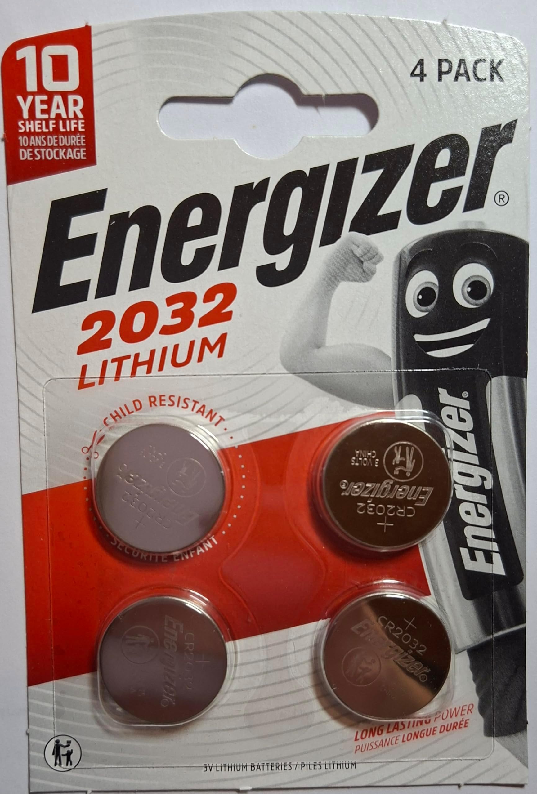 CR2032 Battery Lithium Ref 637762 Pack 4 105865