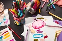 STABILO Pen 68 ARTY 45 darabos fém doboz filctoll készlet 8