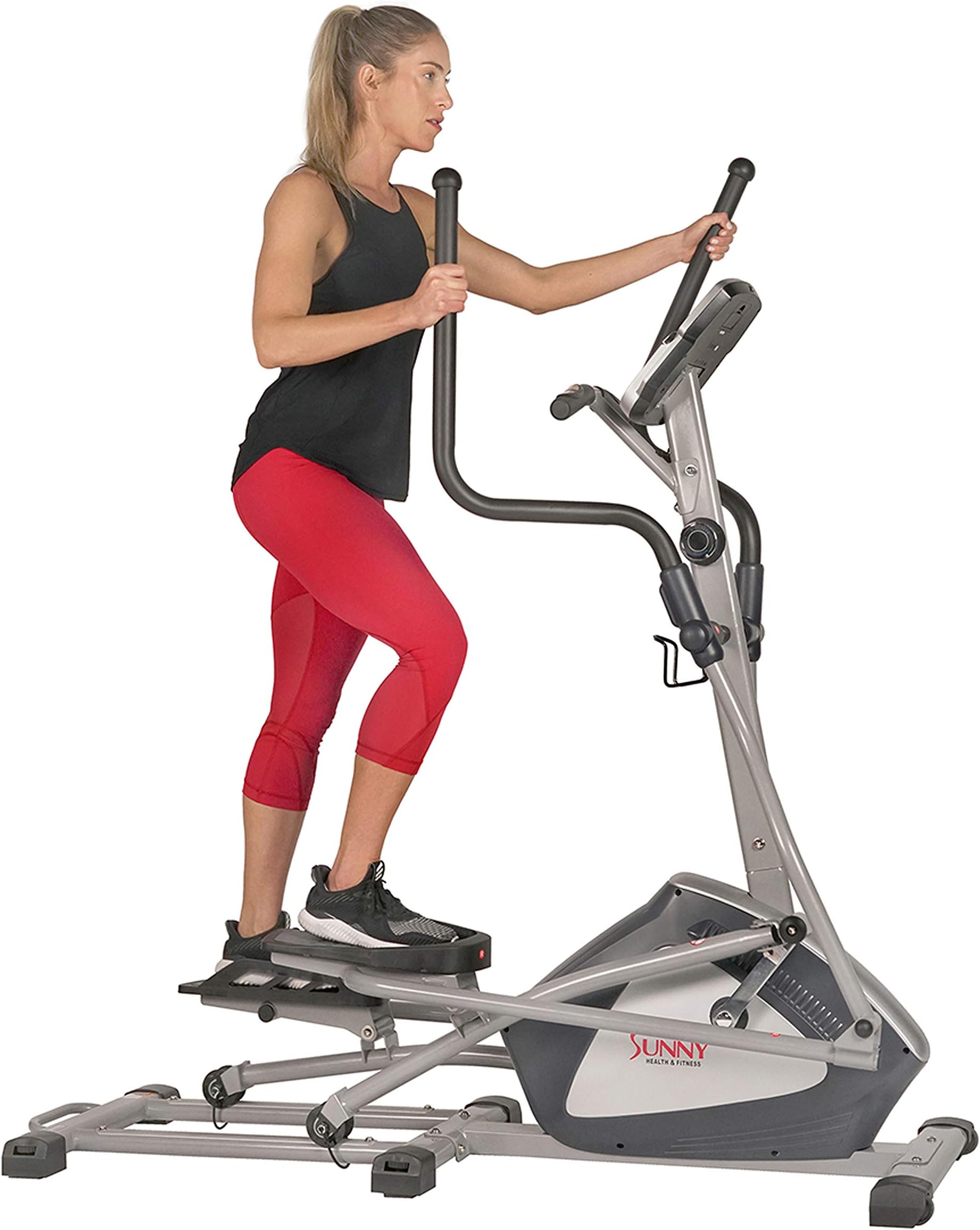 Sunny Health & Fitness Unisex Adult SF-E3957 Endurance Zone Cross Trainer Elliptical Grey, One Size