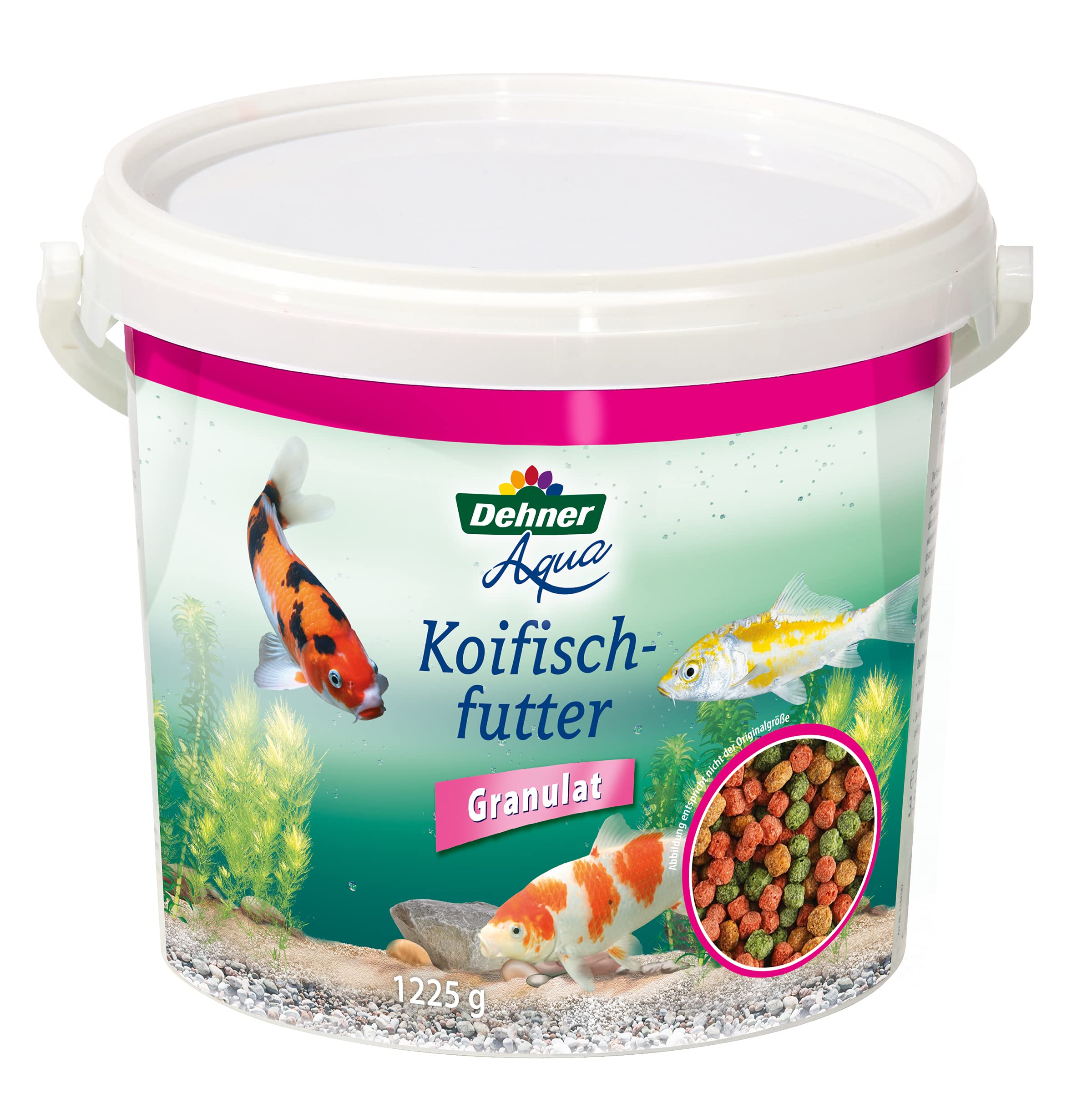 Dehner Aqua Comida para Peces koi granulada, 3,5 l