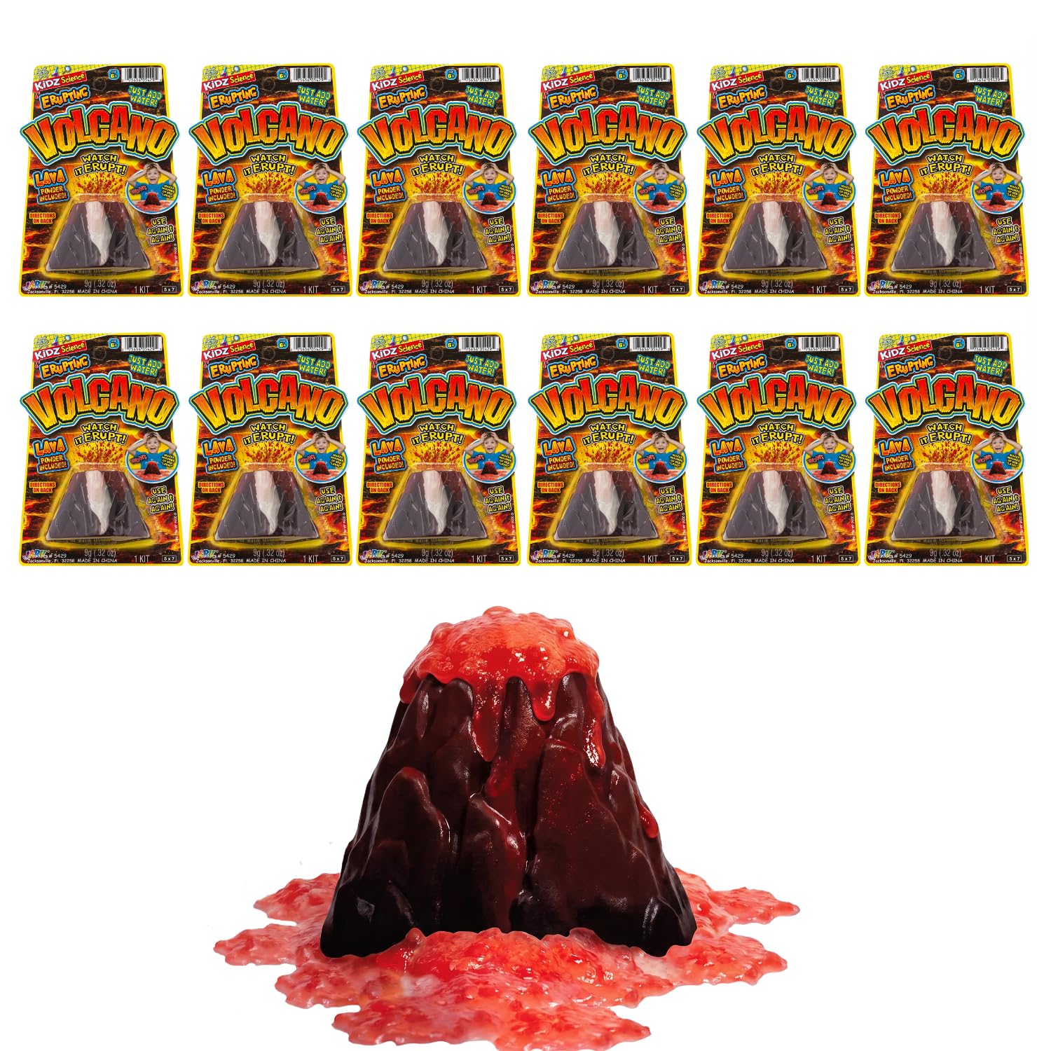 【新品未使用】単品売り可能　LAVA Rintosull スターターセット Amazon.com: 2Chill Mini Volcano Science Kit (12 Packs) Erupting