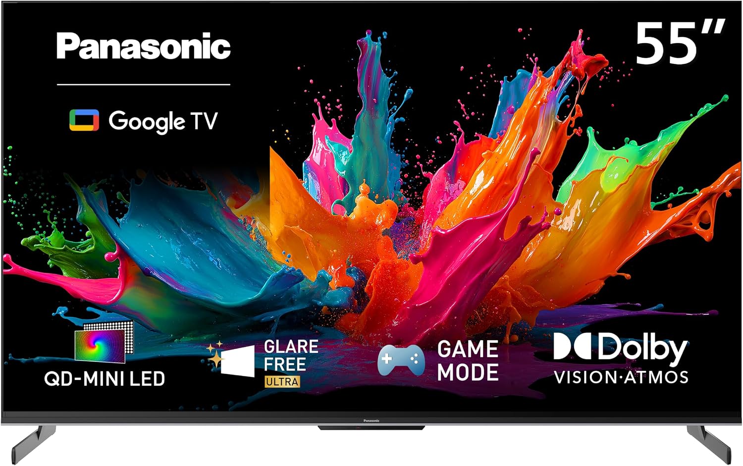 W85 Series (2026 Model) 55-inch QD-Mini LED 4K UHD Glare Free Ultra Google TV, Local Dimming Supreme, HDR10+, Dolby Vision, Dolby Atmos, Game Mode - TN-55W85CPS
