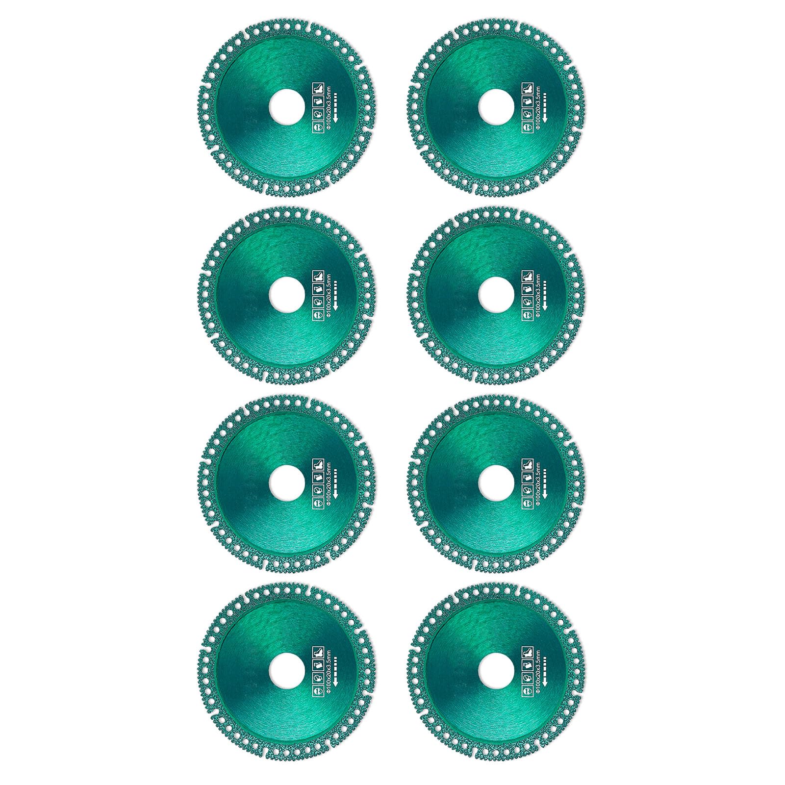 Cutting Cutting Saw Multifunctional Incisive Smoothly Chip Removal Cutting Disc for Ceramic PVC Pipe (8PCS)