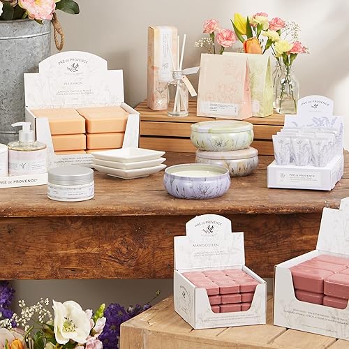 Miniatura 21 de Pré de Provence - Jabonera artesanal francesa enriquecida con manteca de karité, almendra miel, 5.29 oz