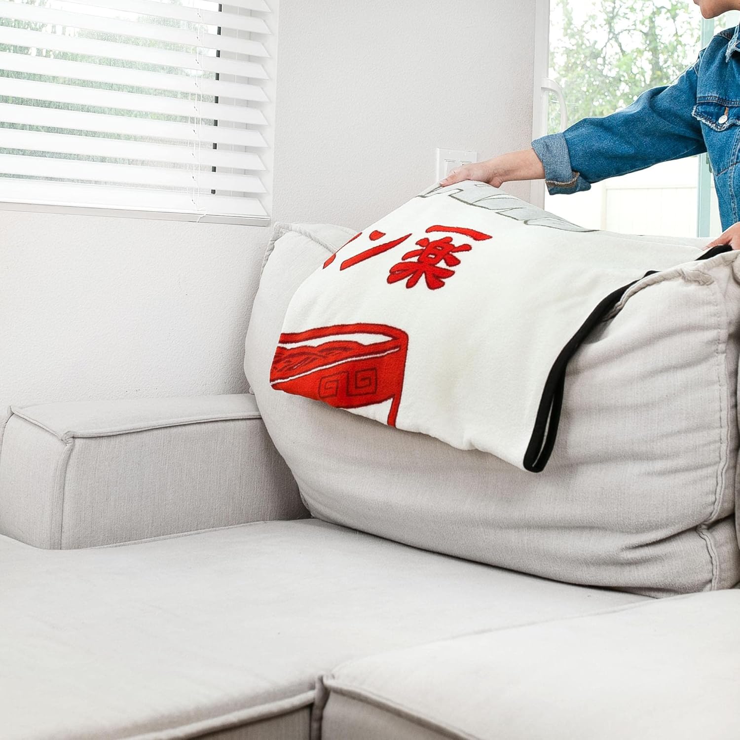 Naruto: Shippuden Ichiraku Ramen Plush Throw Blanket | Super Soft Fleece Blanket, Cozy Sherpa Cover For Sofa And Bed, Home Decor Room Essentials | Anime Manga Gifts | 45 x 60 Inches - Image 5